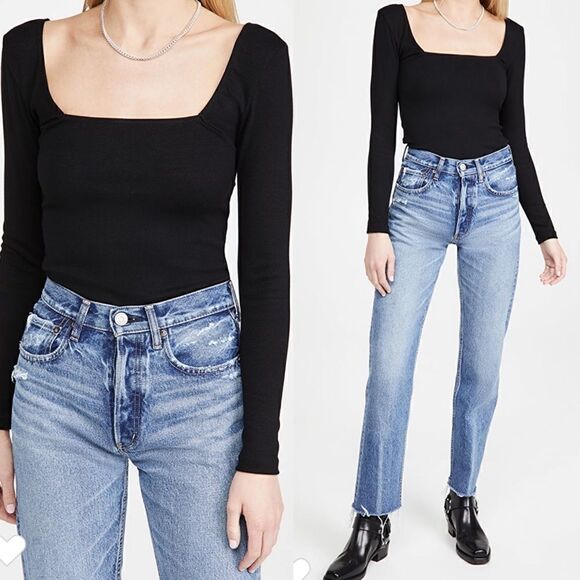 LNA Santo Top in Black - Picture 1 of 10